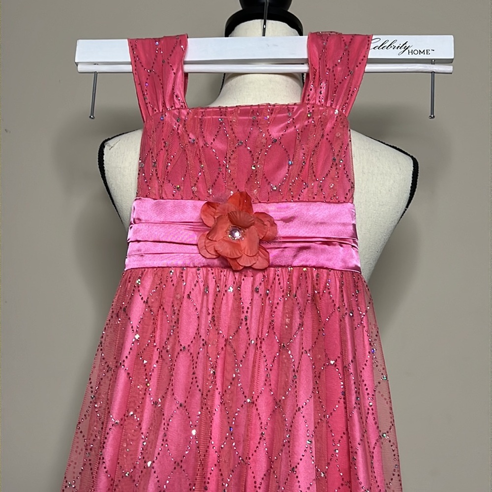 🎀Girl Pink Sparkly Dress - Picture 4 of 8